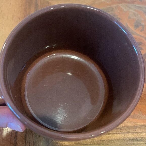 FORLIFE Design Set of Two Brown Ceramic Coffee Mugs Cups - Picture 7 of 7